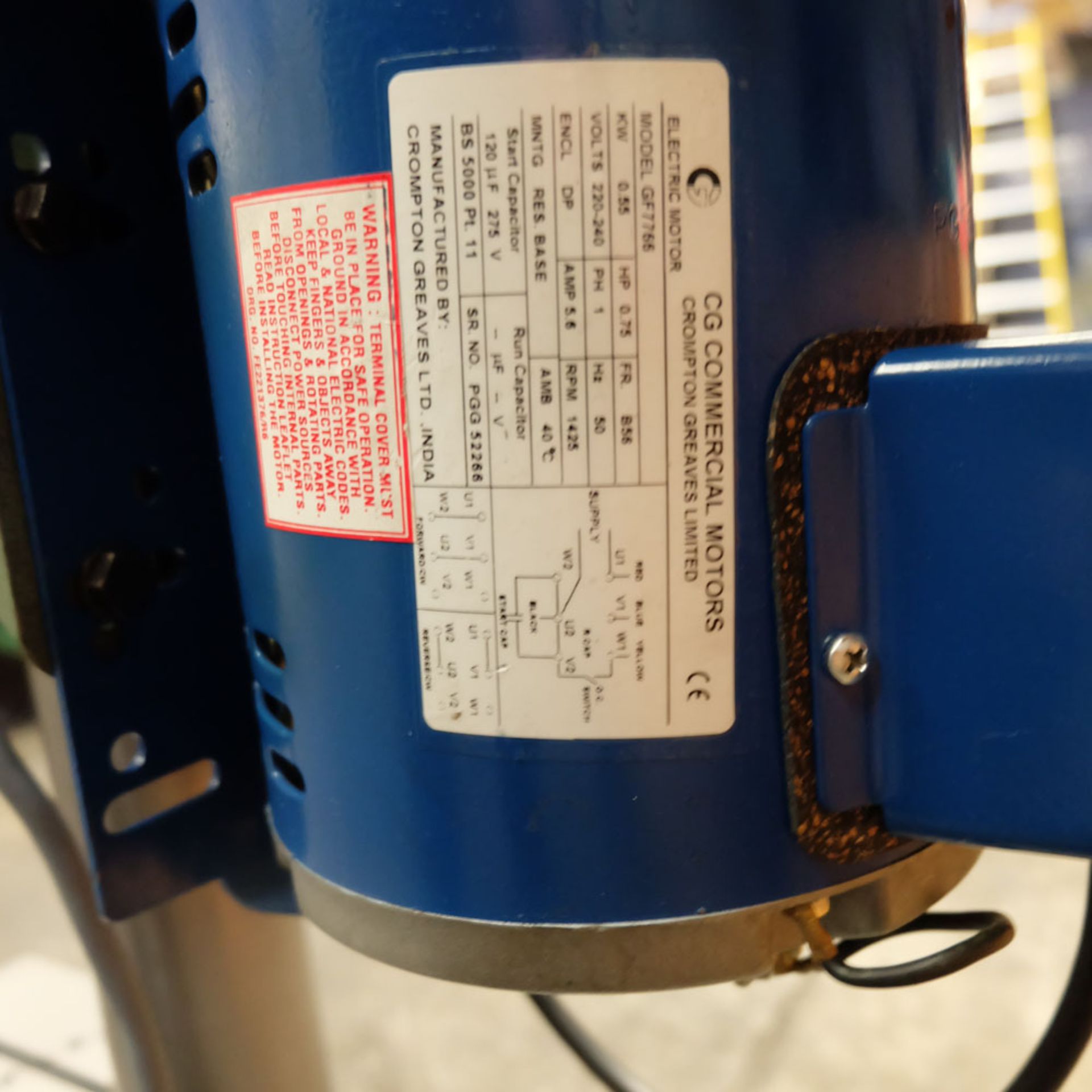 Startrite Mercury Bench Drill. Grinding Capacity 2mm to 160mm. Cup Wheel Diameter 150mm. - Image 7 of 9