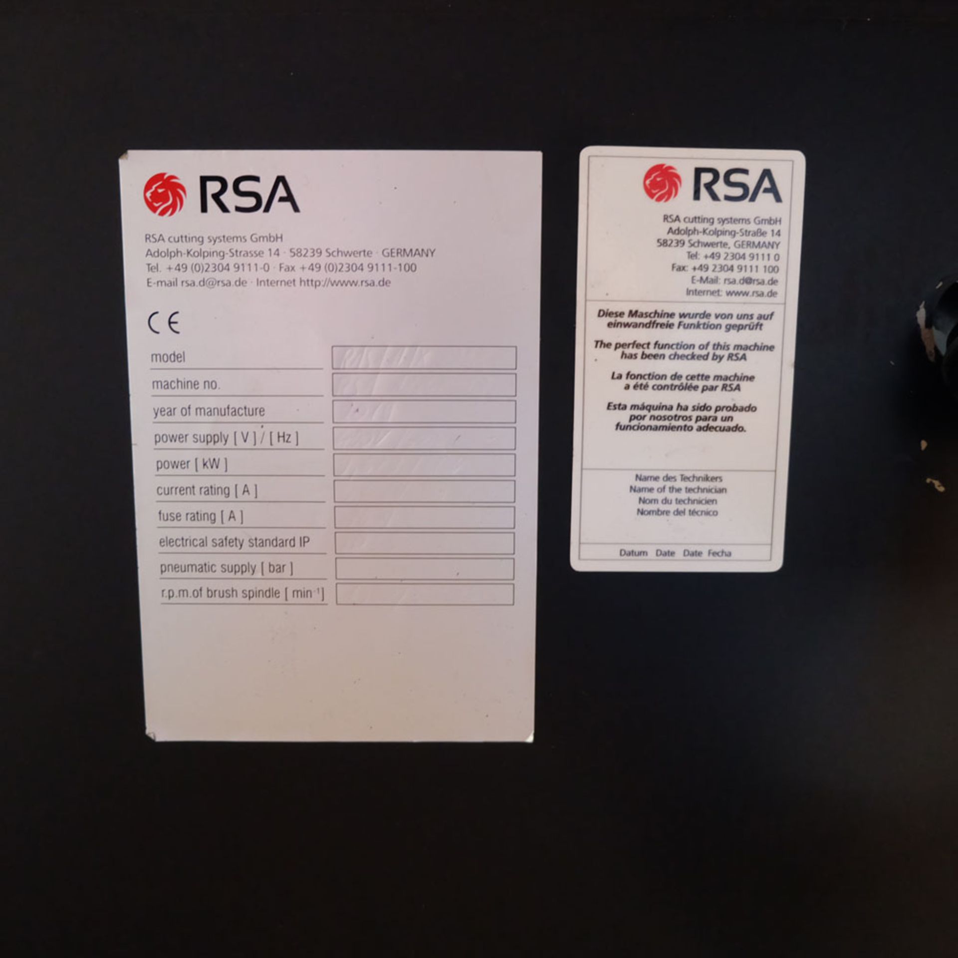 RSA Rasamax Duo. Thickness of Sheet: 5mm Maximum. Two Speed. - Image 10 of 10