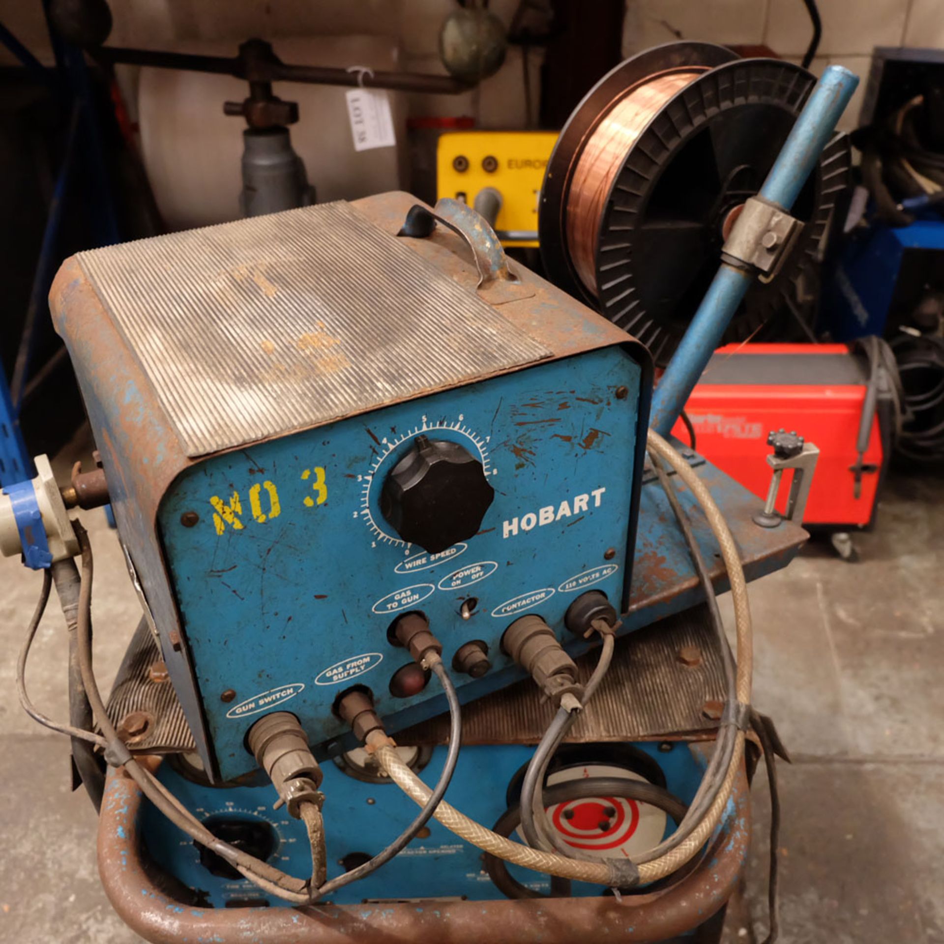 Hobart Cyber Mig 300. Model CT300 DC-S. 300 Amp Tig Set. 3 Phase. With Foot Pedal &Tig Gun. - Image 9 of 9