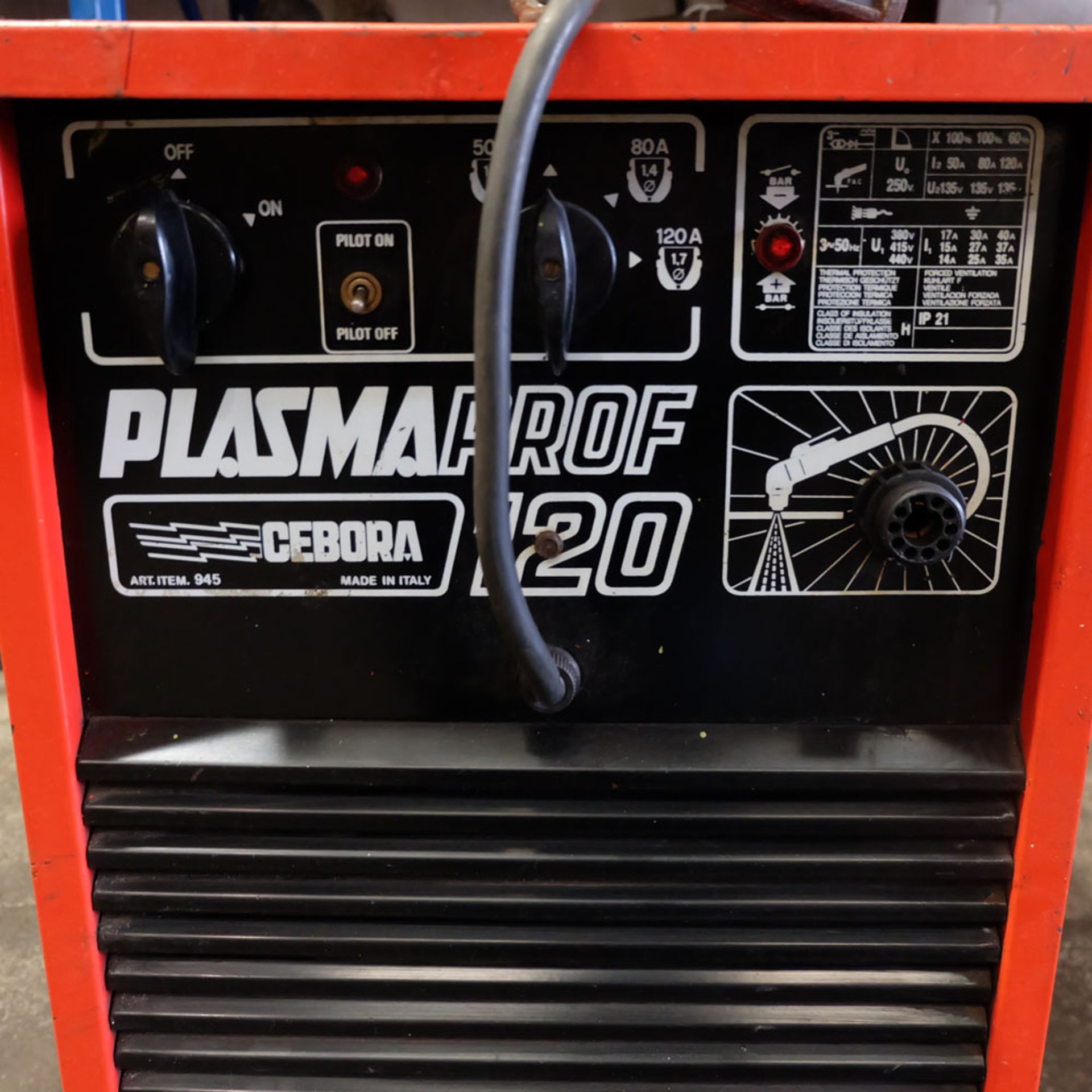 Cebora Plasmaprof 120. Plasma Cutter. 120Amp. - Image 5 of 7