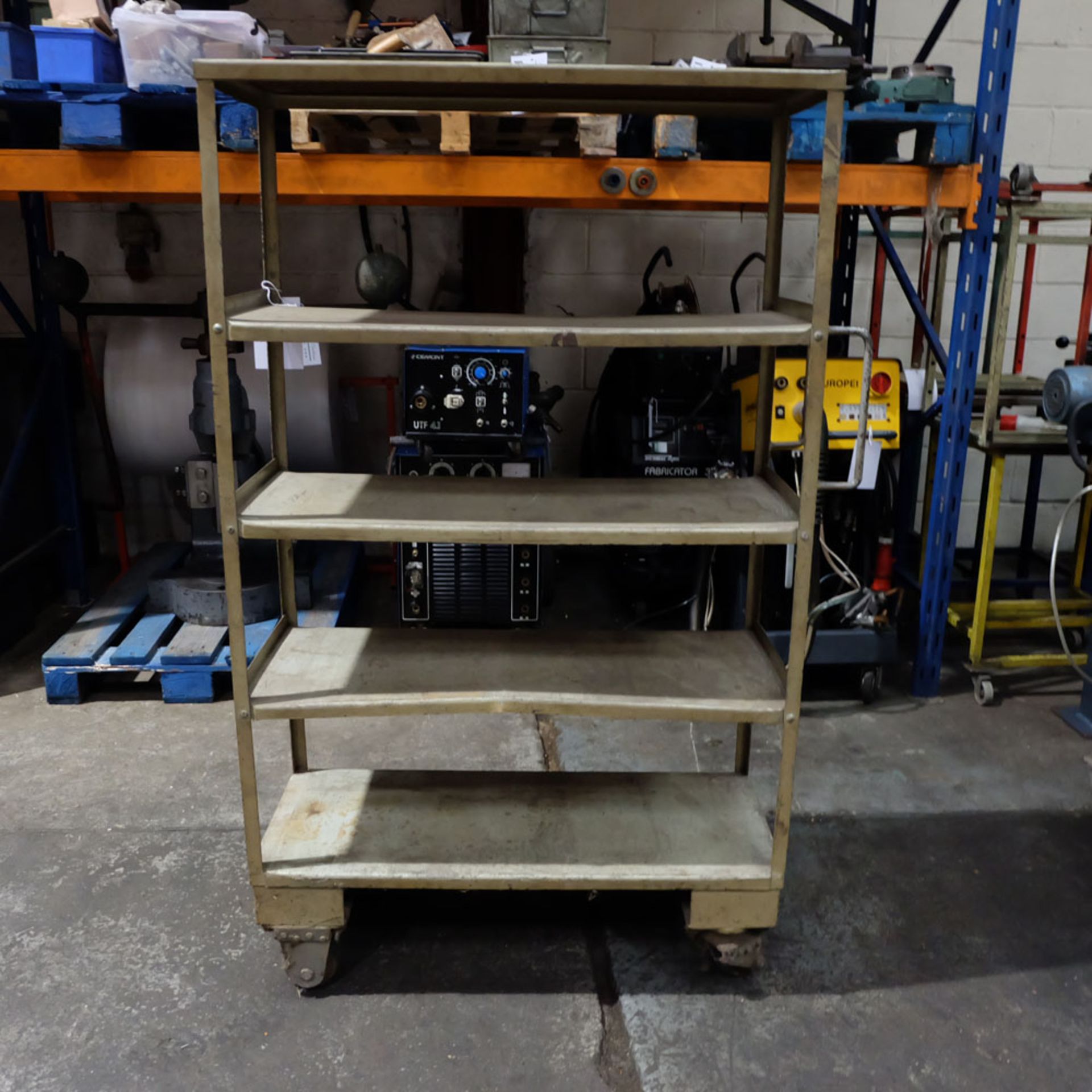 Steel Shelves. Shelf Size Approx 35 1/2" x 15 . Overall Height 60". - Image 5 of 5