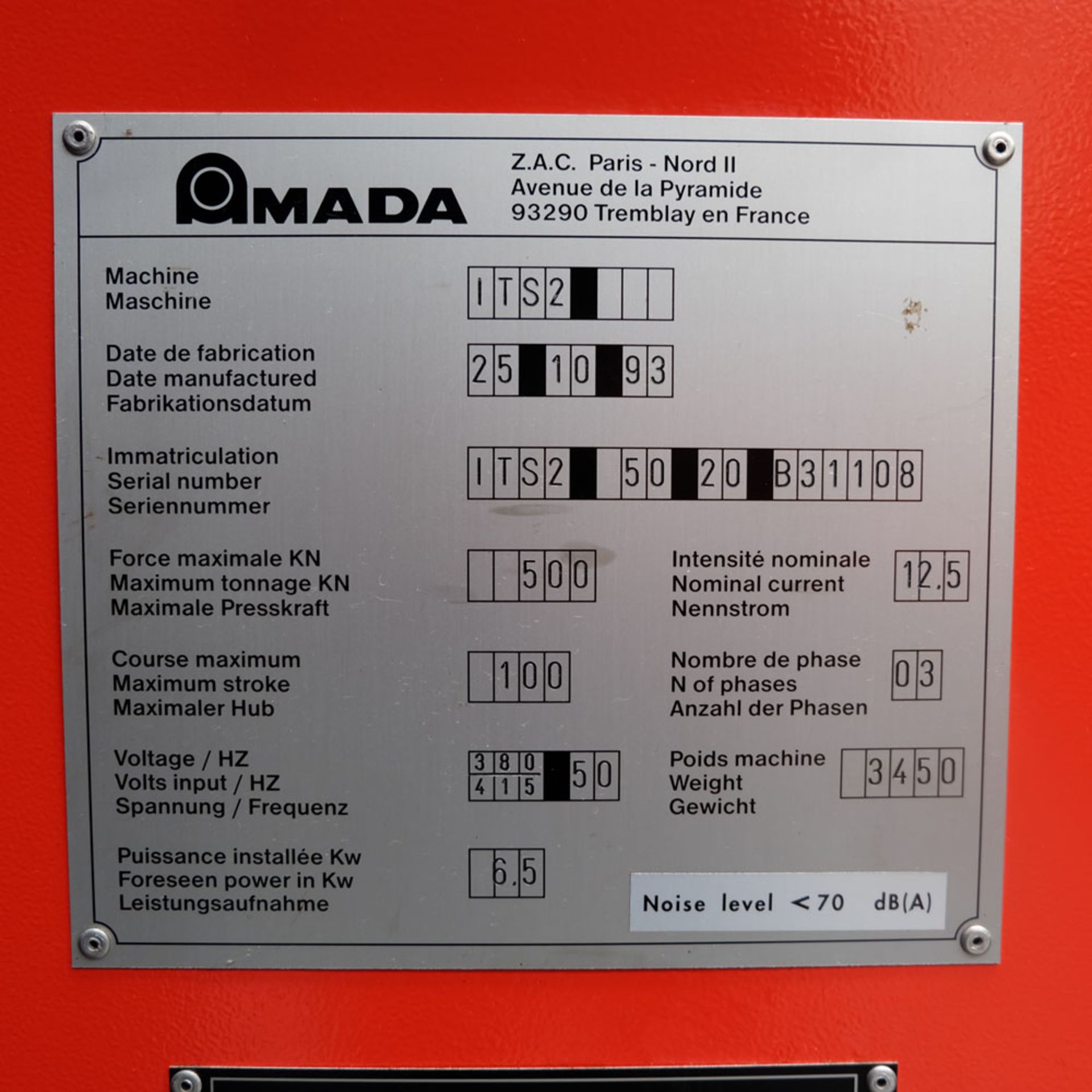 Amada ITS2 50-20 Press Brake. Capacity 2000mm x 50 Ton. - Image 13 of 17