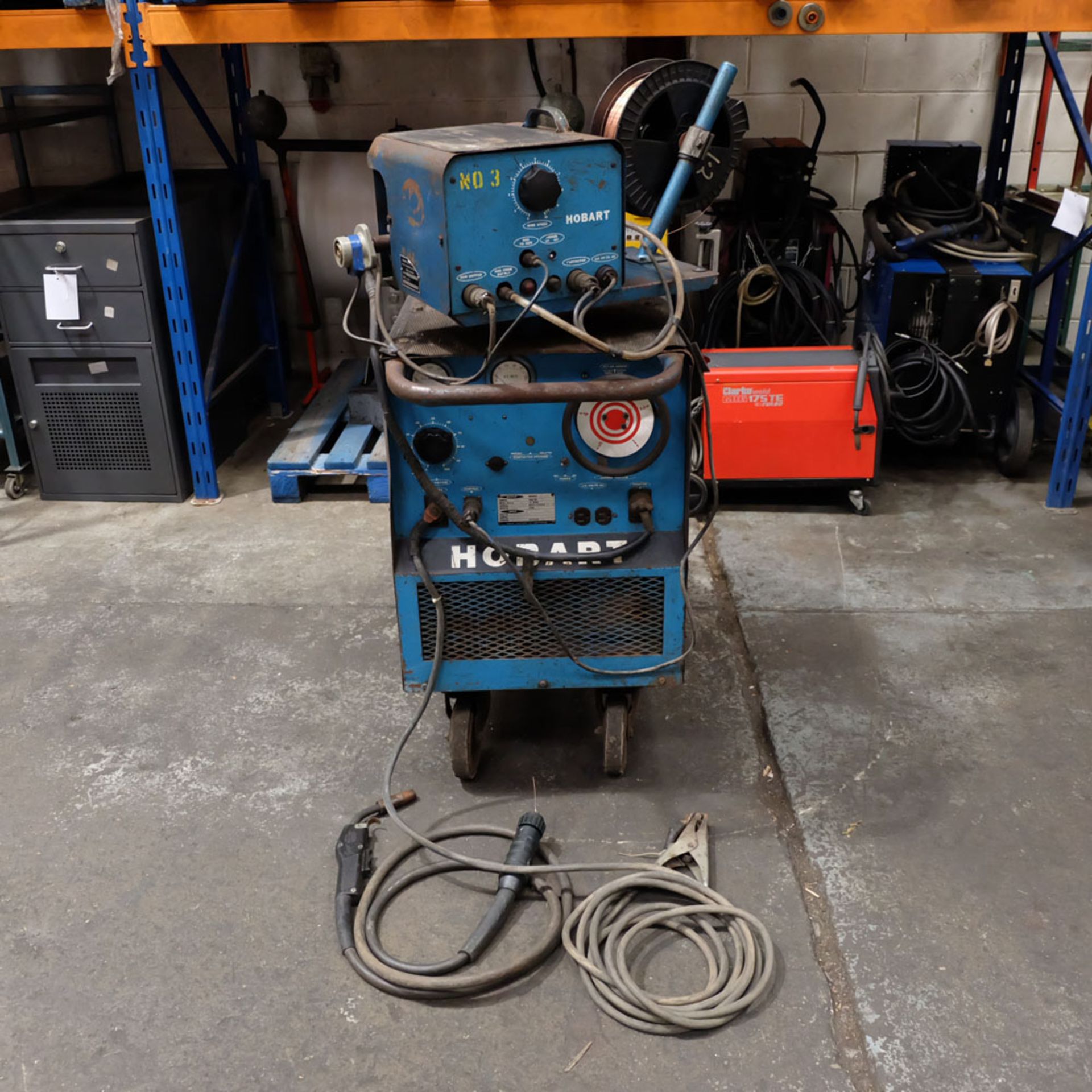 Hobart Cyber Mig 300. Model CT300 DC-S. 300 Amp Tig Set. 3 Phase. With Foot Pedal &Tig Gun.