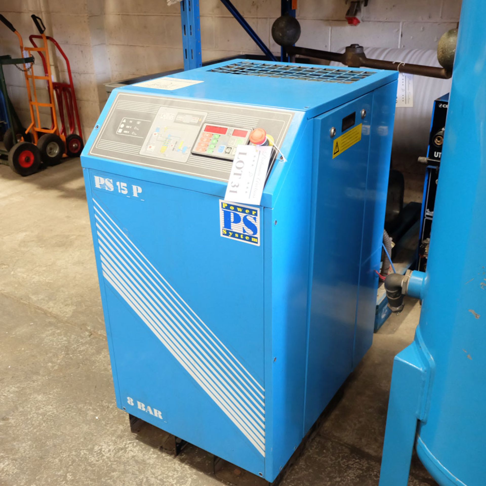 Power Systems PS15P - Rotary Air Compressor with 500L Receiver. Pressure 8 Bar. Capacity 80 cfm. - Image 3 of 8