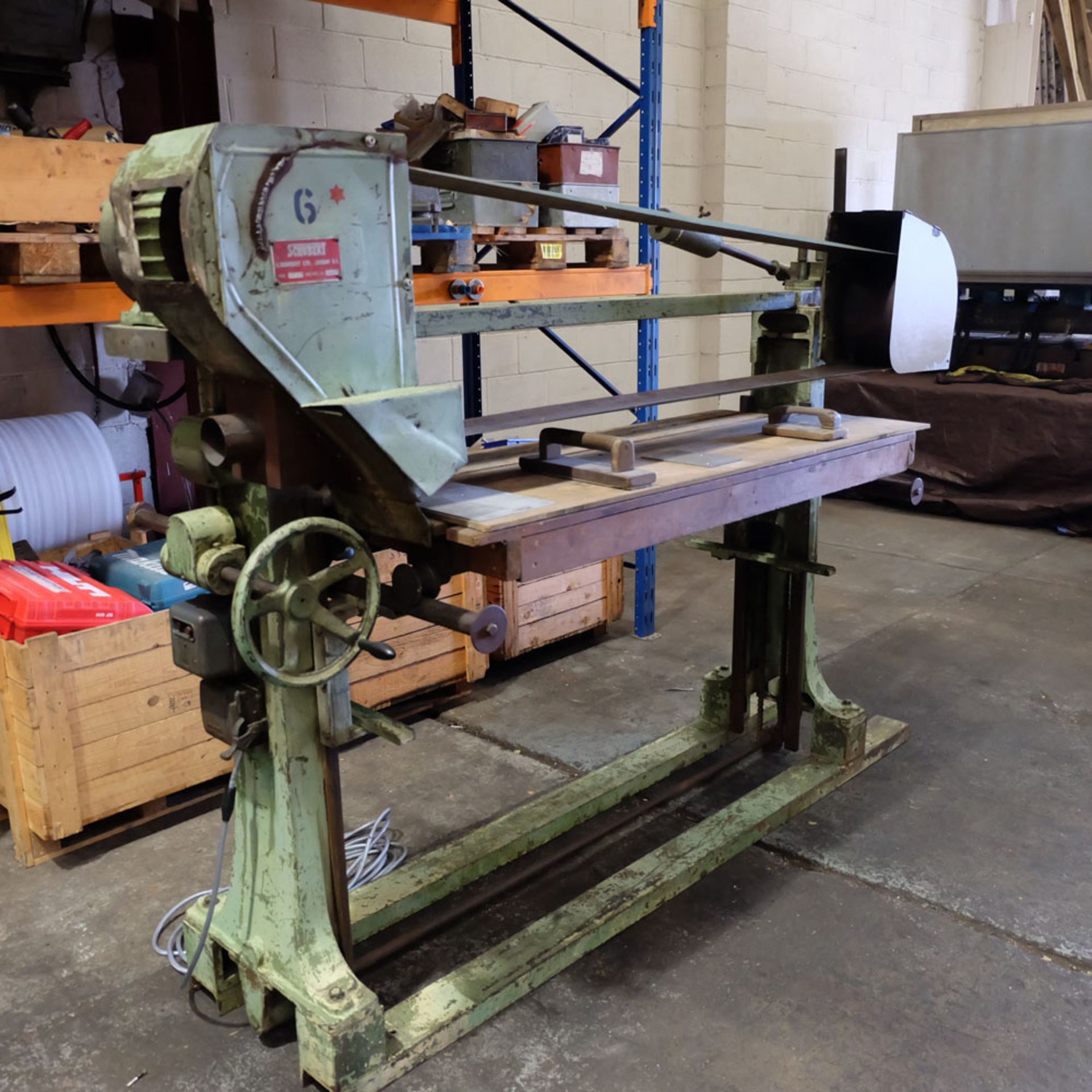 Schubert Type BSKL Belt Sanding Machine. Table Size Approx 62" x 24". Belt Width Approx 6". - Image 5 of 8