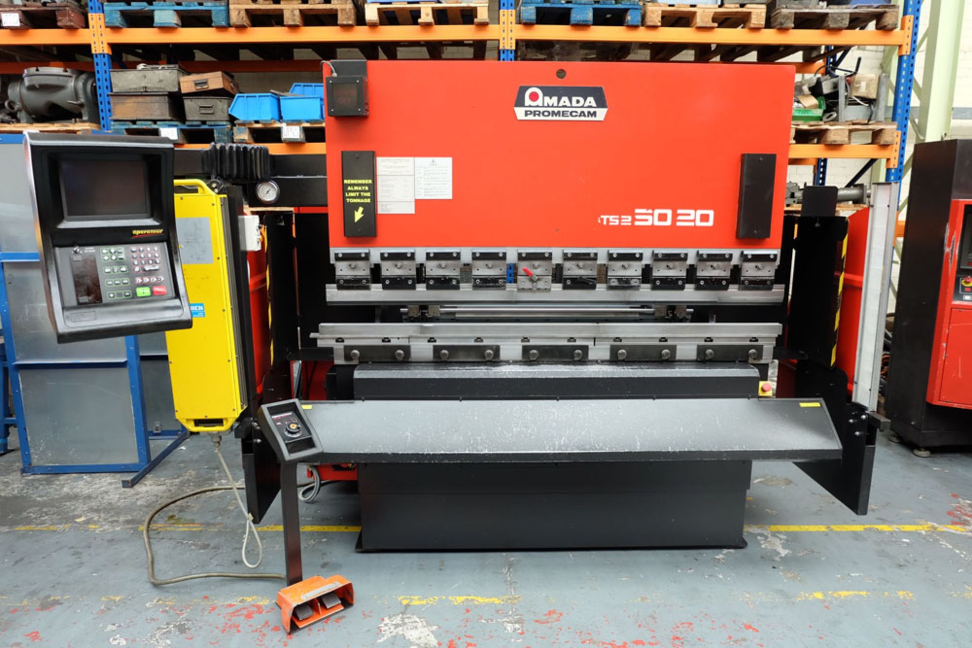 Amada ITS2 50-20 Press Brake. Capacity 2000mm x 50 Ton.