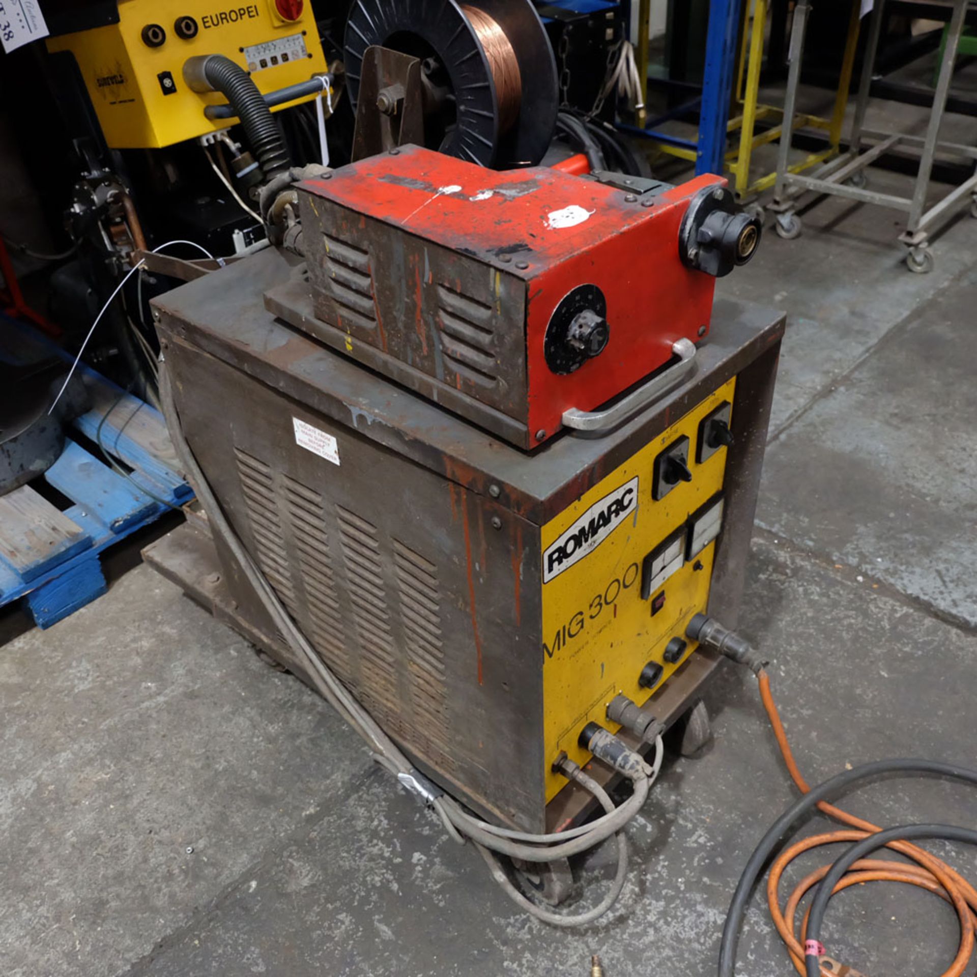 Romarc Mig 300. Mig Welding Unit. Max 300 Amp. With Wire Feeder. - Image 3 of 6