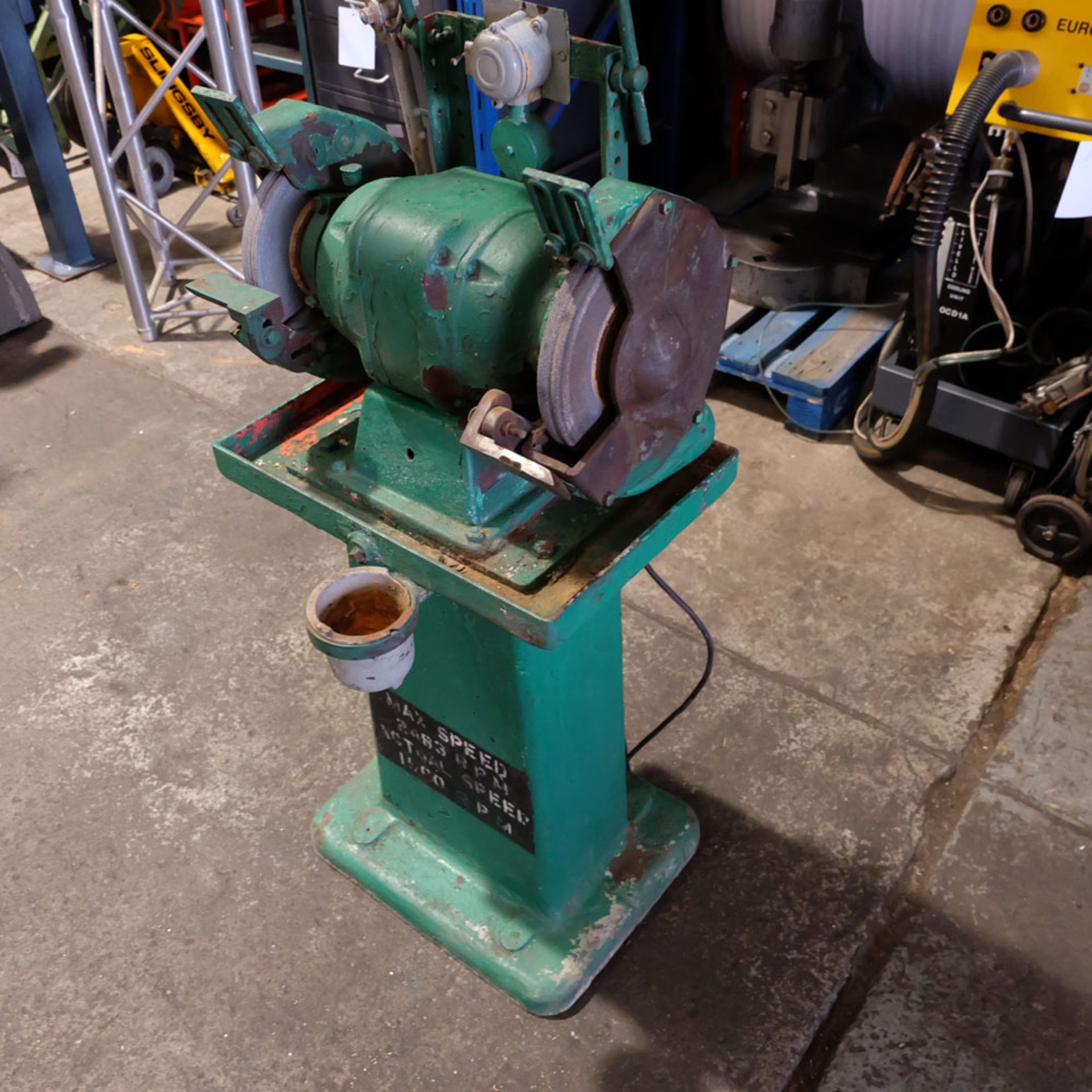 Heavy Duty Double Ended Tool Grinder. 10" x 1". - Image 3 of 8