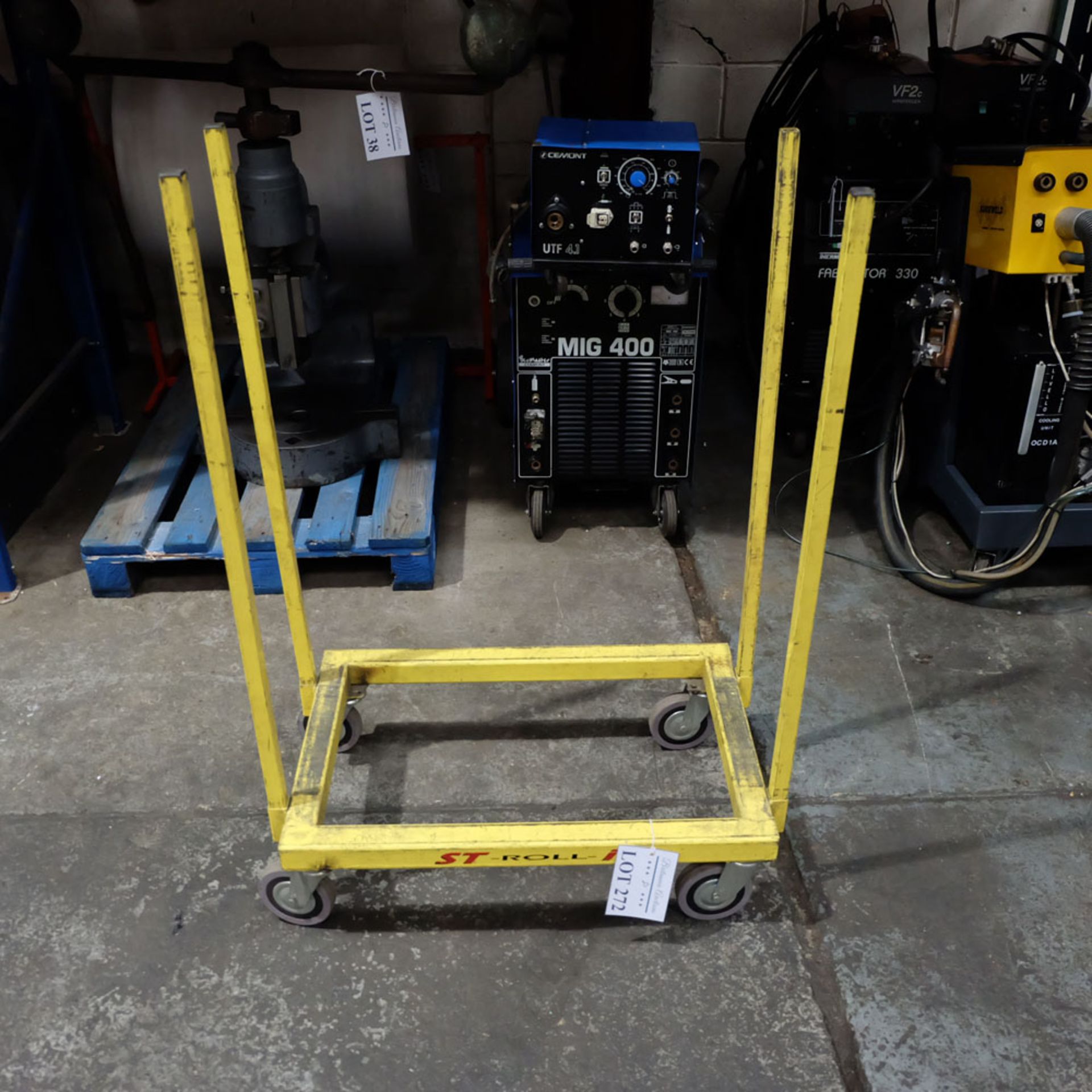 Trolley with Removable Uprights. Approx Sizes Base 29 1/2" x 19 1/2"