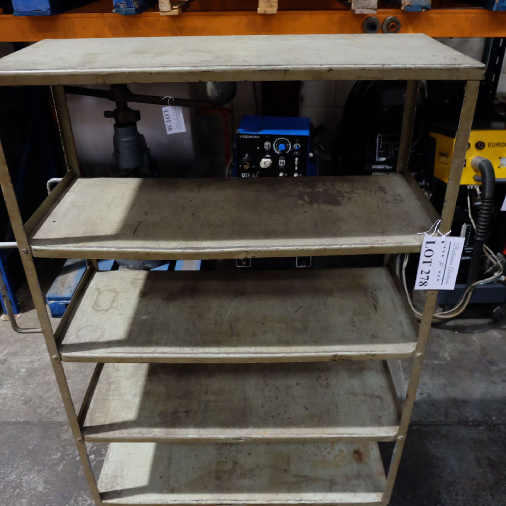 Steel Shelves. Shelf Size Approx 35 1/2" x 15 . Overall Height 60". - Image 3 of 5