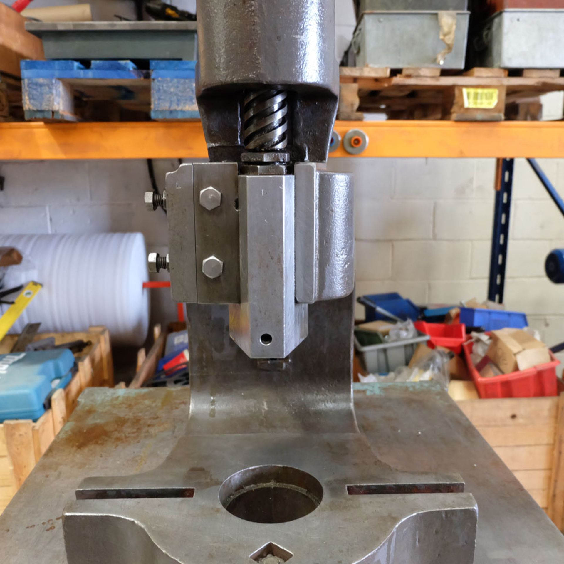 Norton No.4DB Fly Press. 10" Throat. Daylight 6 3/4". Fitted to Steel Stand. - Image 5 of 11