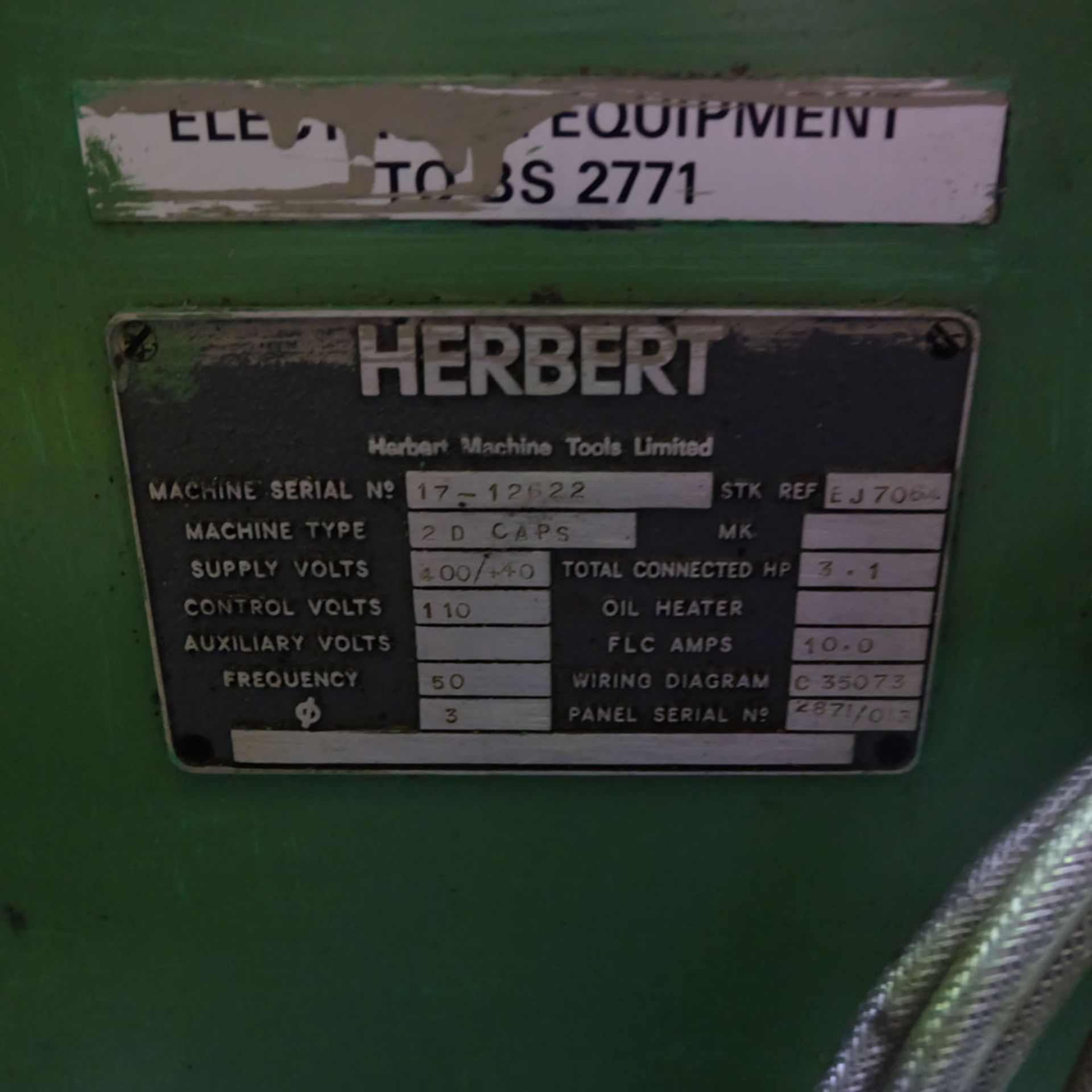 Herbert 2D Capstan Lathe. - Image 12 of 15