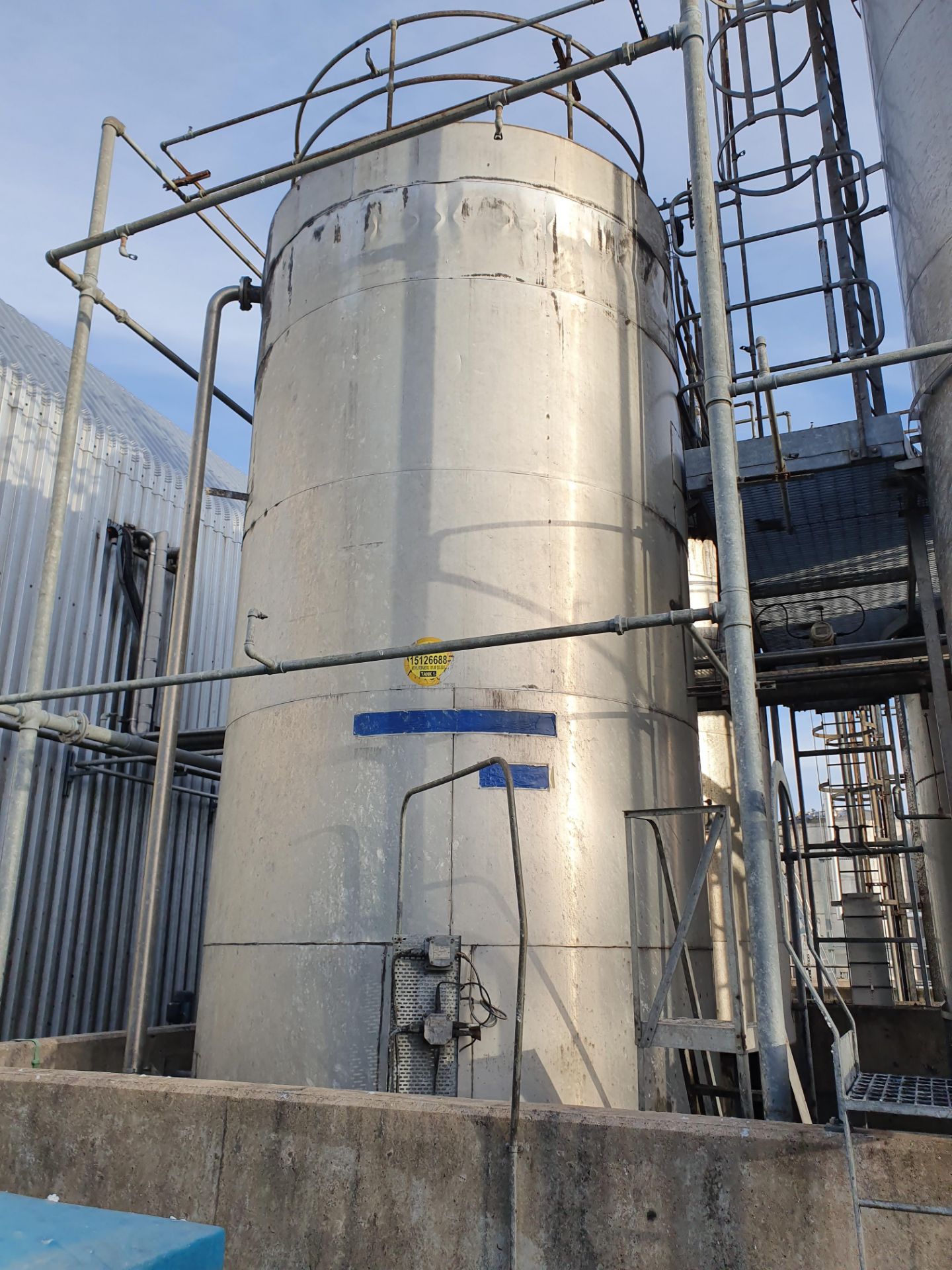 26 tonne 316 Stainless steel vertical cylindrical