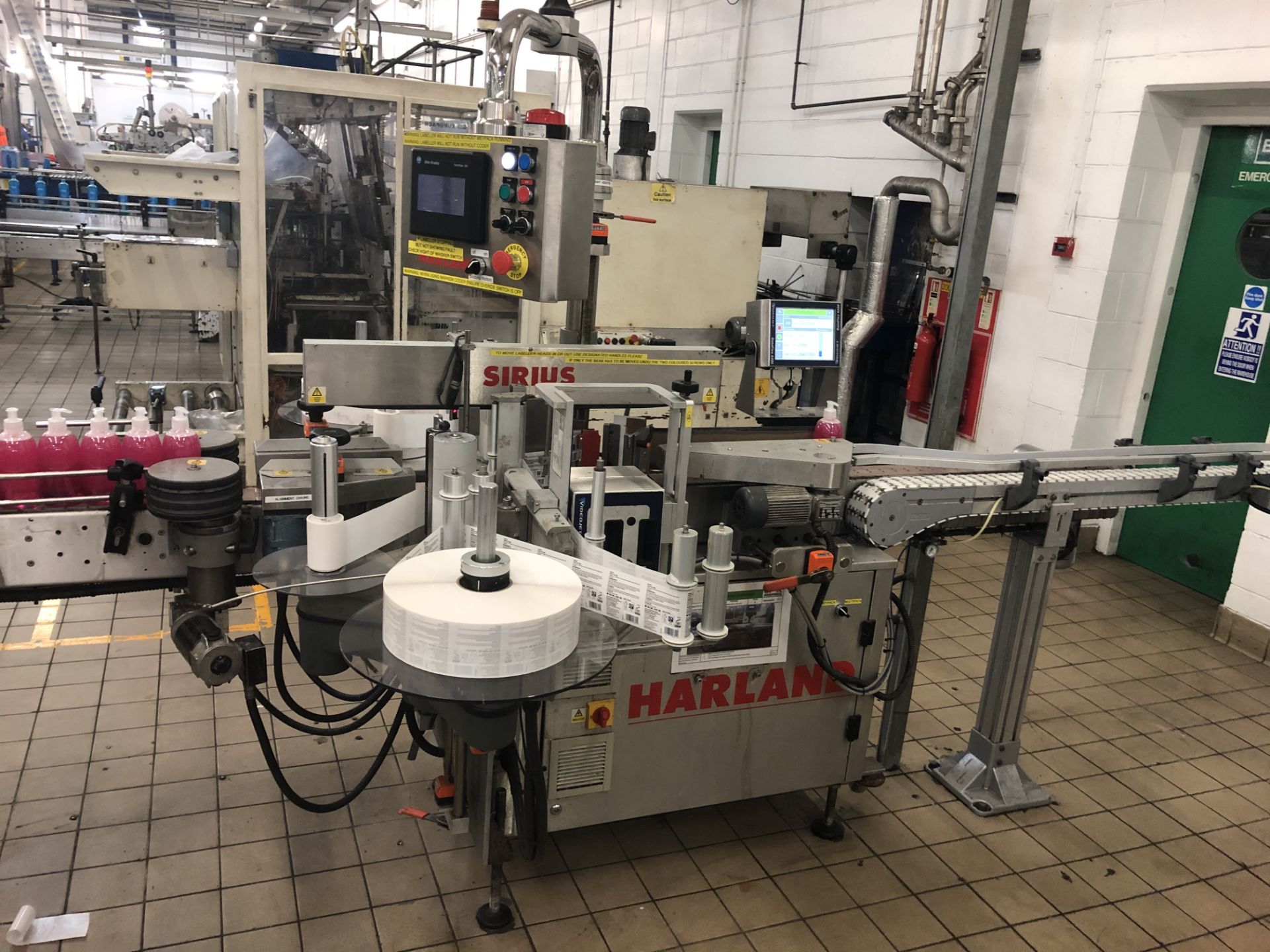 Harland twin head front and back labeler Model Sir