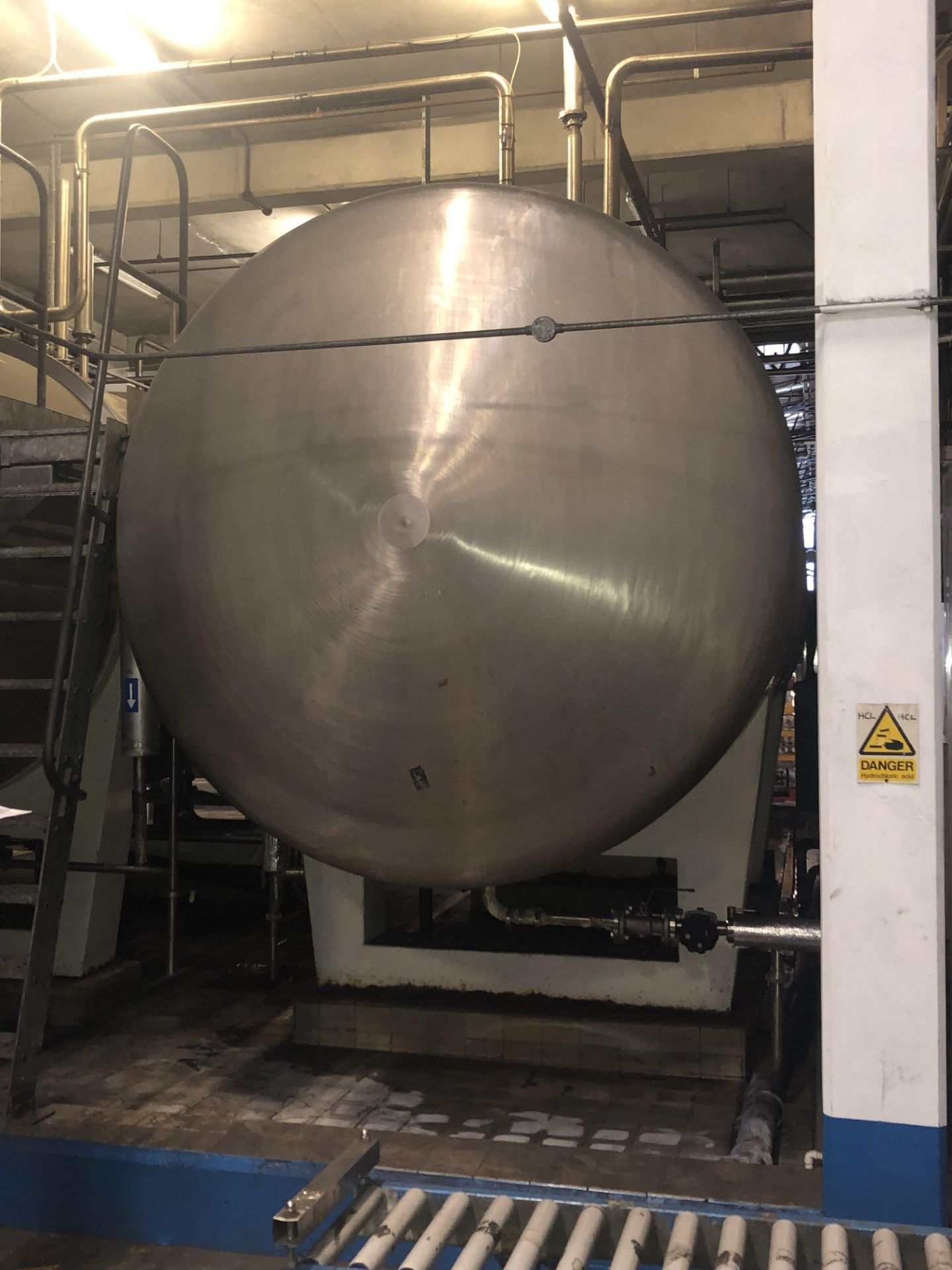 18,000 Litre 316 Stainless steel horizontal tank