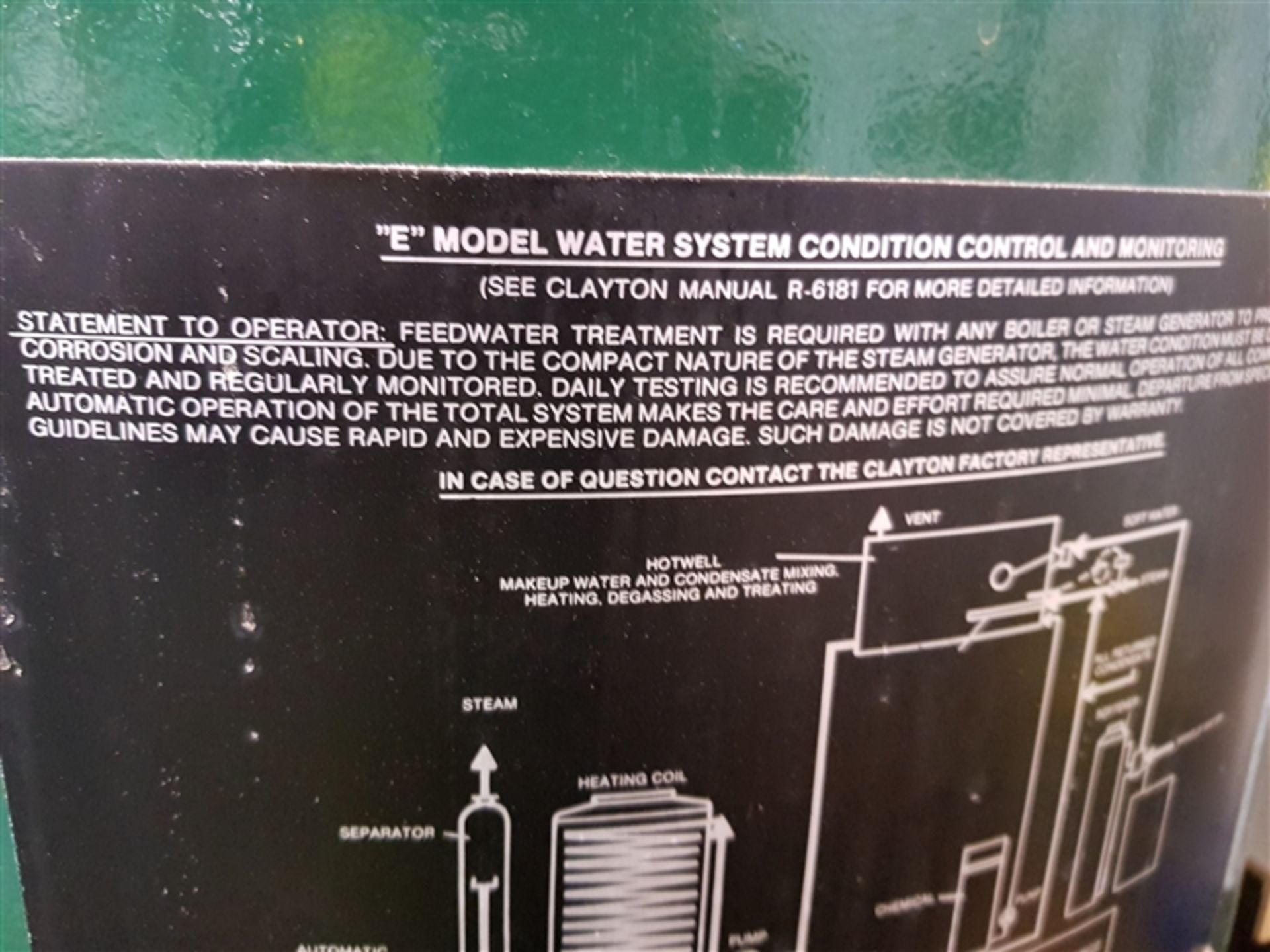 2010 Clayton Model EG-26-1 Steam generator skid mo - Image 4 of 5