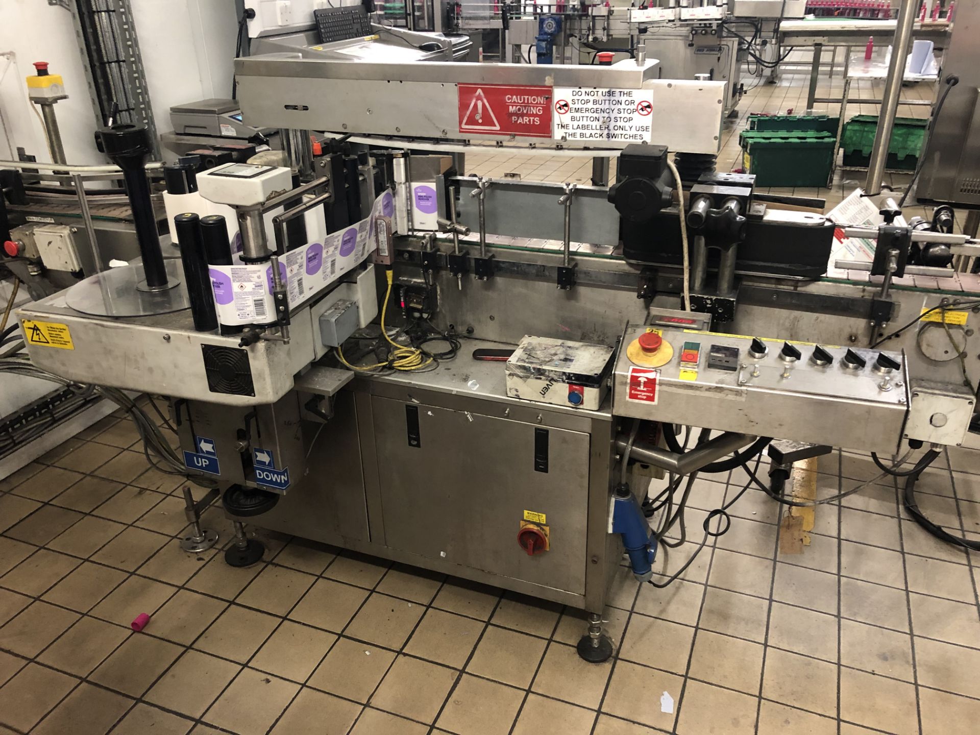 Premier 400 single sided wrap labeler with top hol - Image 2 of 7