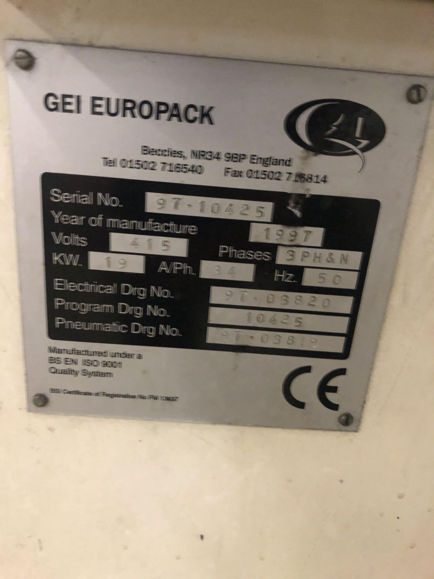 GEI Europack side feed auto shrinkwrapper with inf - Image 12 of 12