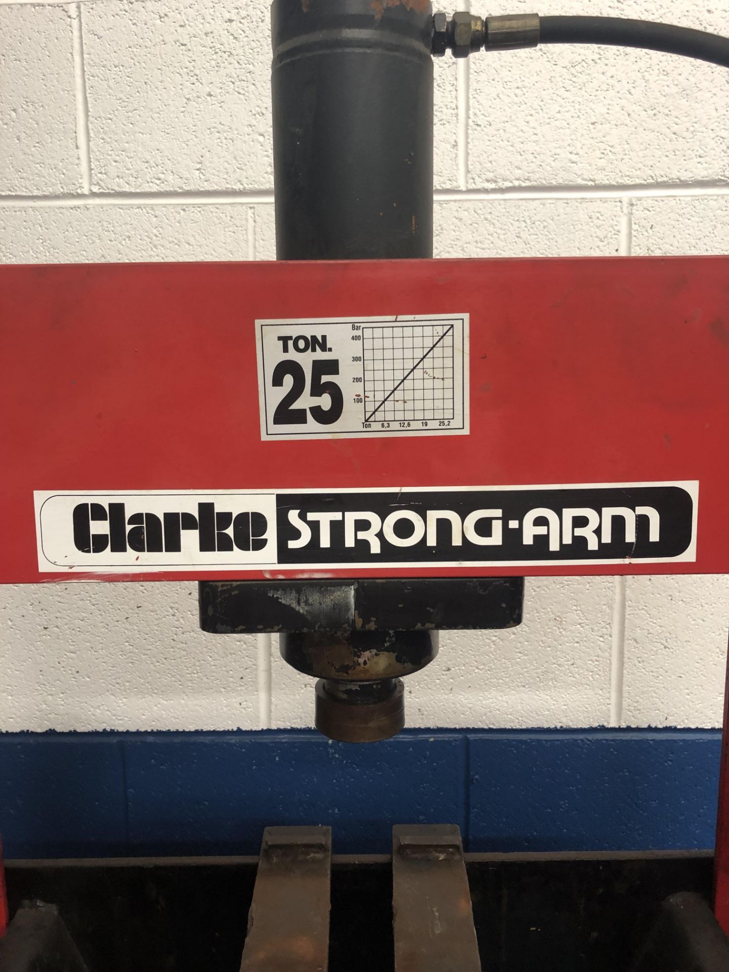 Clarke Strong Arm CSP25F Hydraulic Press *Year 1998, Capacity 2500kg* - Image 5 of 7