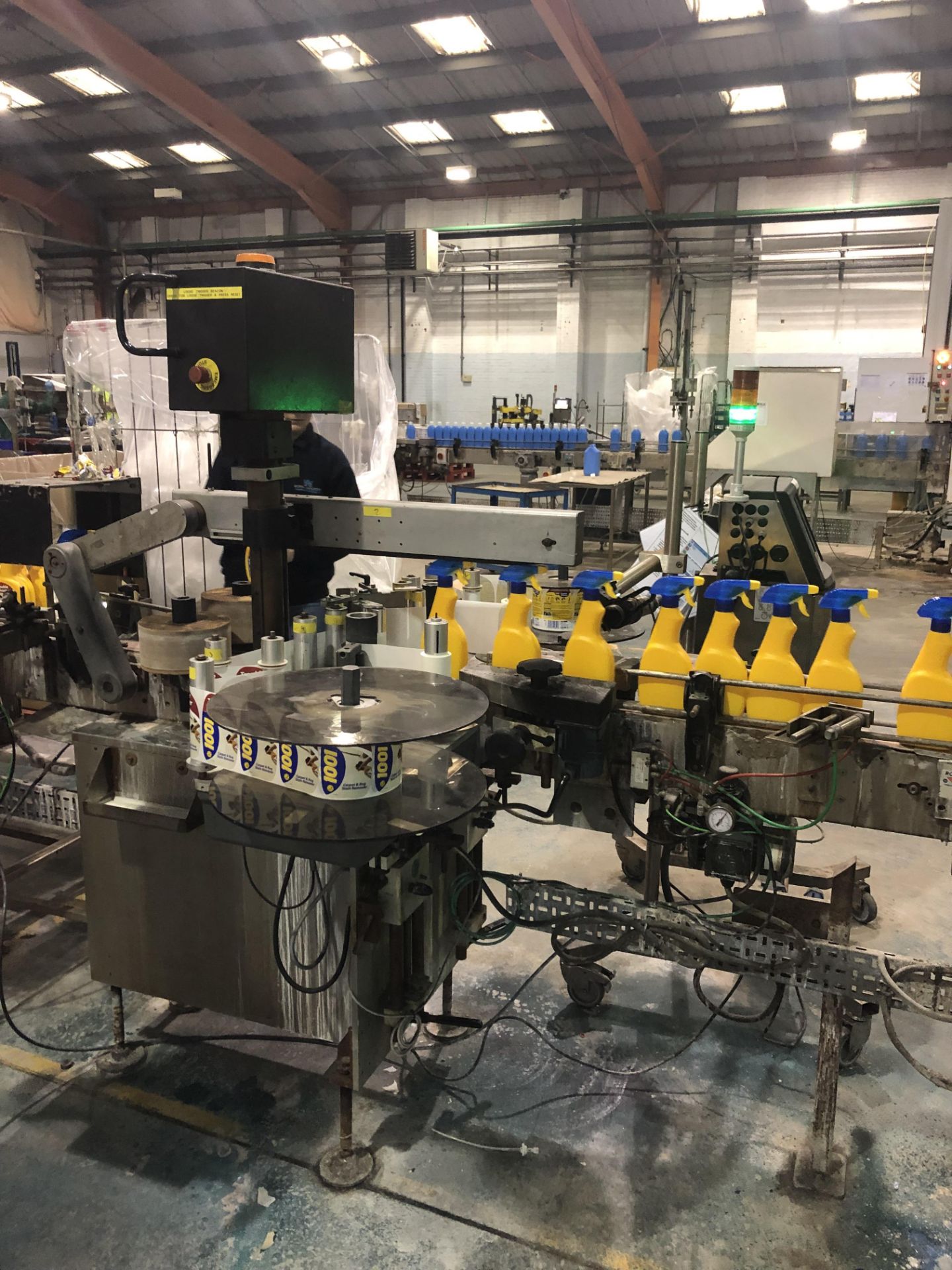 Harland Sirius front and back labeler with foam ro