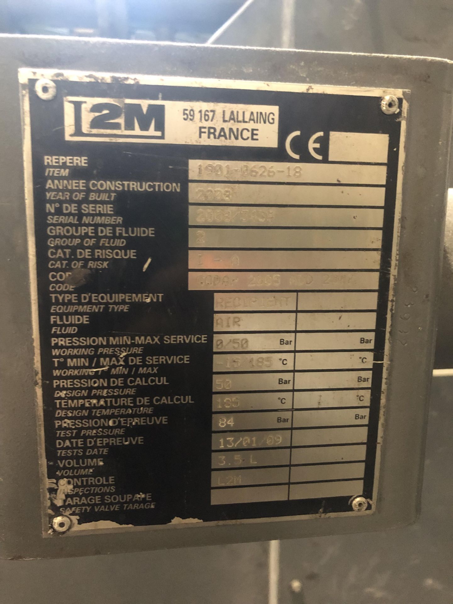 2007 Atlas Copco Model 40P20 Crepelle 40 Bar Air C - Image 24 of 26