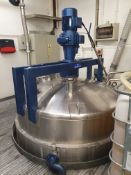 BCH 5000 Litre jacketed mixing vessel with lightni
