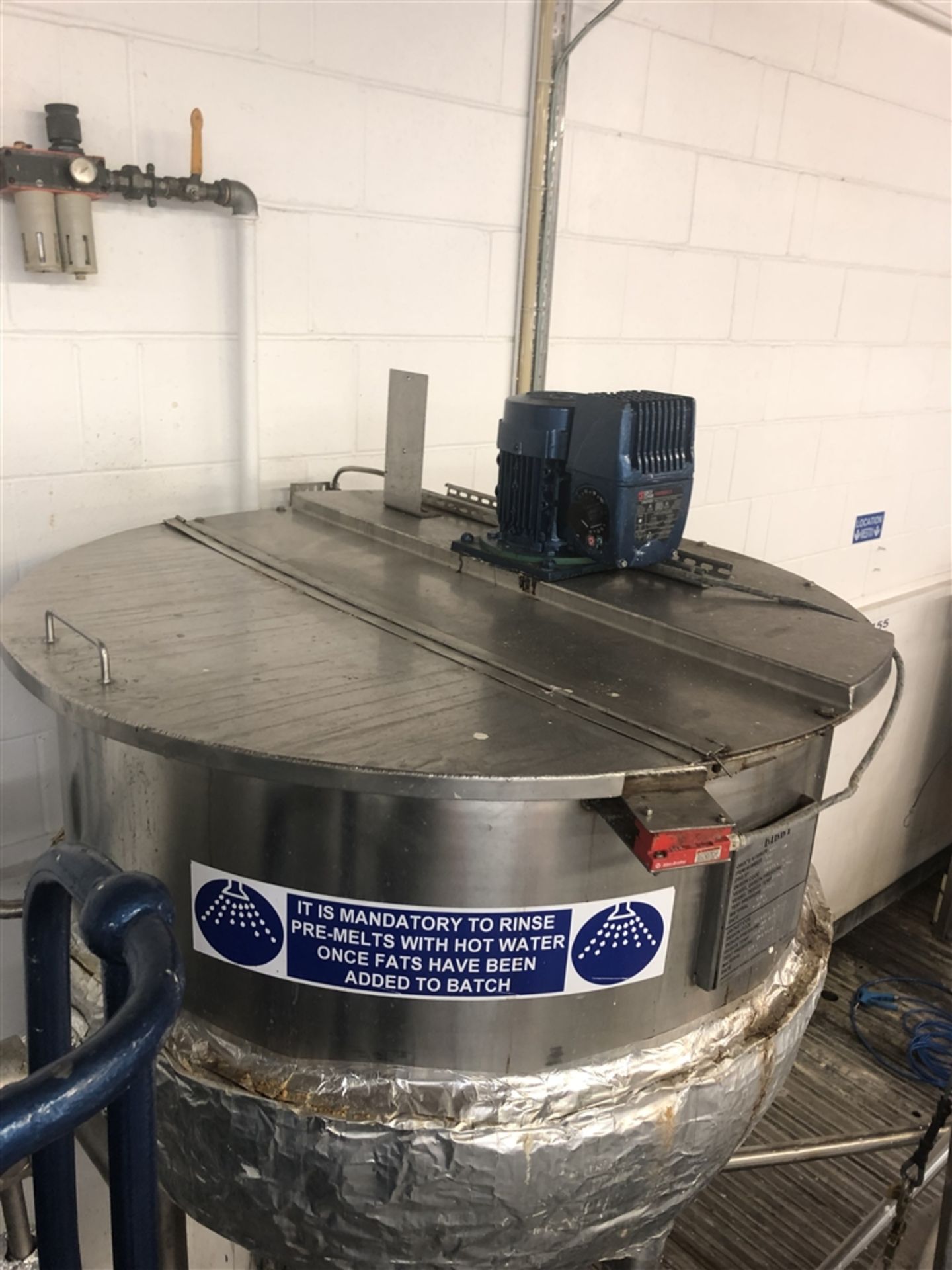 Bibby’s 300L jacketed hemispherical pre-mix vessel - Image 2 of 3