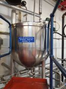 BCH 300 Litre jacketed hemispherical pan with air
