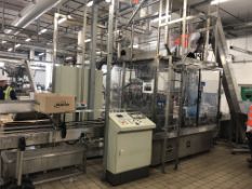 Farason monobloc 16 head rotary liquid filler *YEAR 2004 – s/n 3117* – currently running 750ml bottl