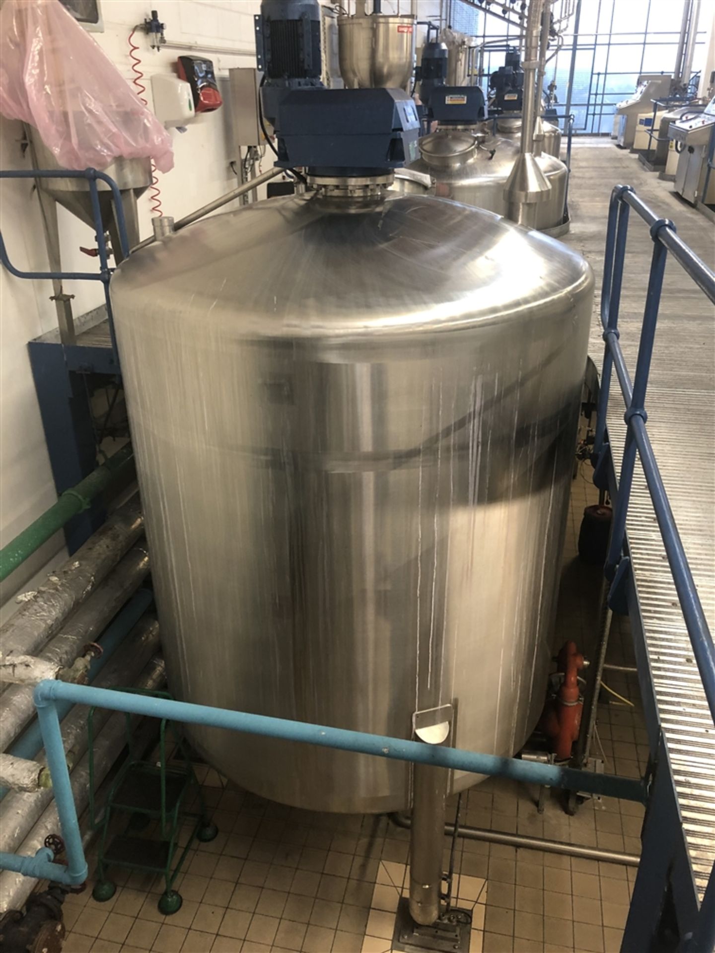 Websters 10,000 Litre jacketed mixing vessel with - Image 2 of 4