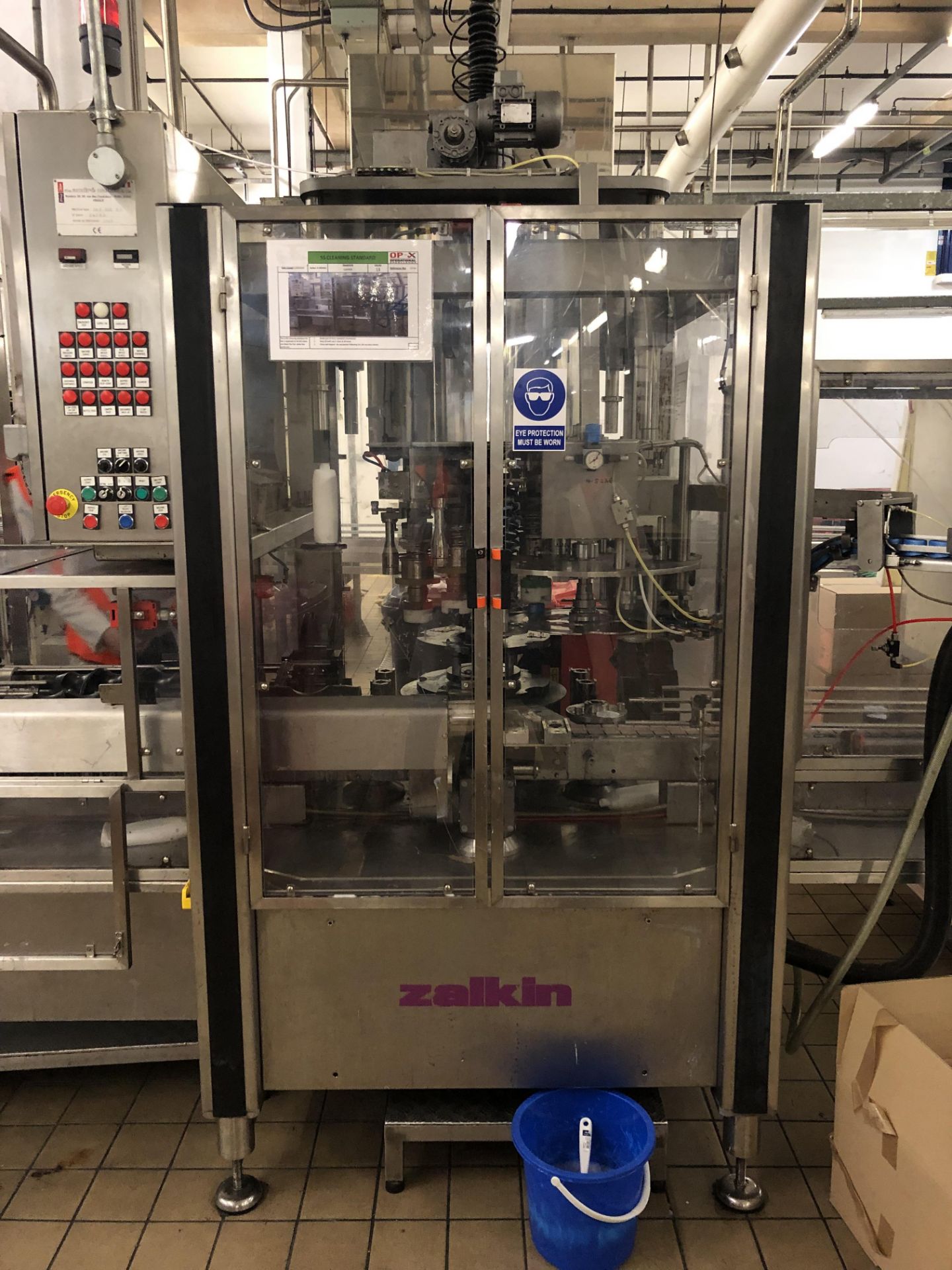 Zalkin 5 head rotary push on capper Model CA5 360