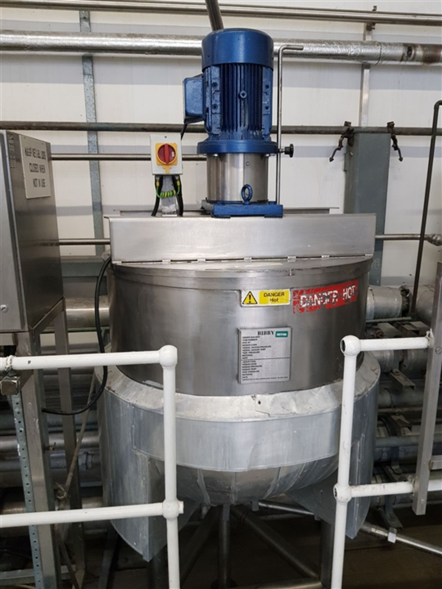 Bibbys 300 Litre 316L Stainless steel jacketed hem