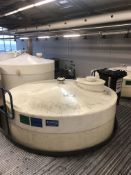 10,000 Litre cylindrical plastic storage tank