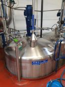 BCH 5000 Litre stainless steel mixing vessel with