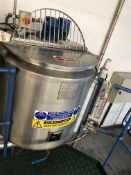 2007 Northern Fabs 300 Litre jacketed mixing vesse