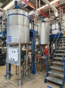 2012 Tetra Pak 2000 Litre stainless steel jacketed