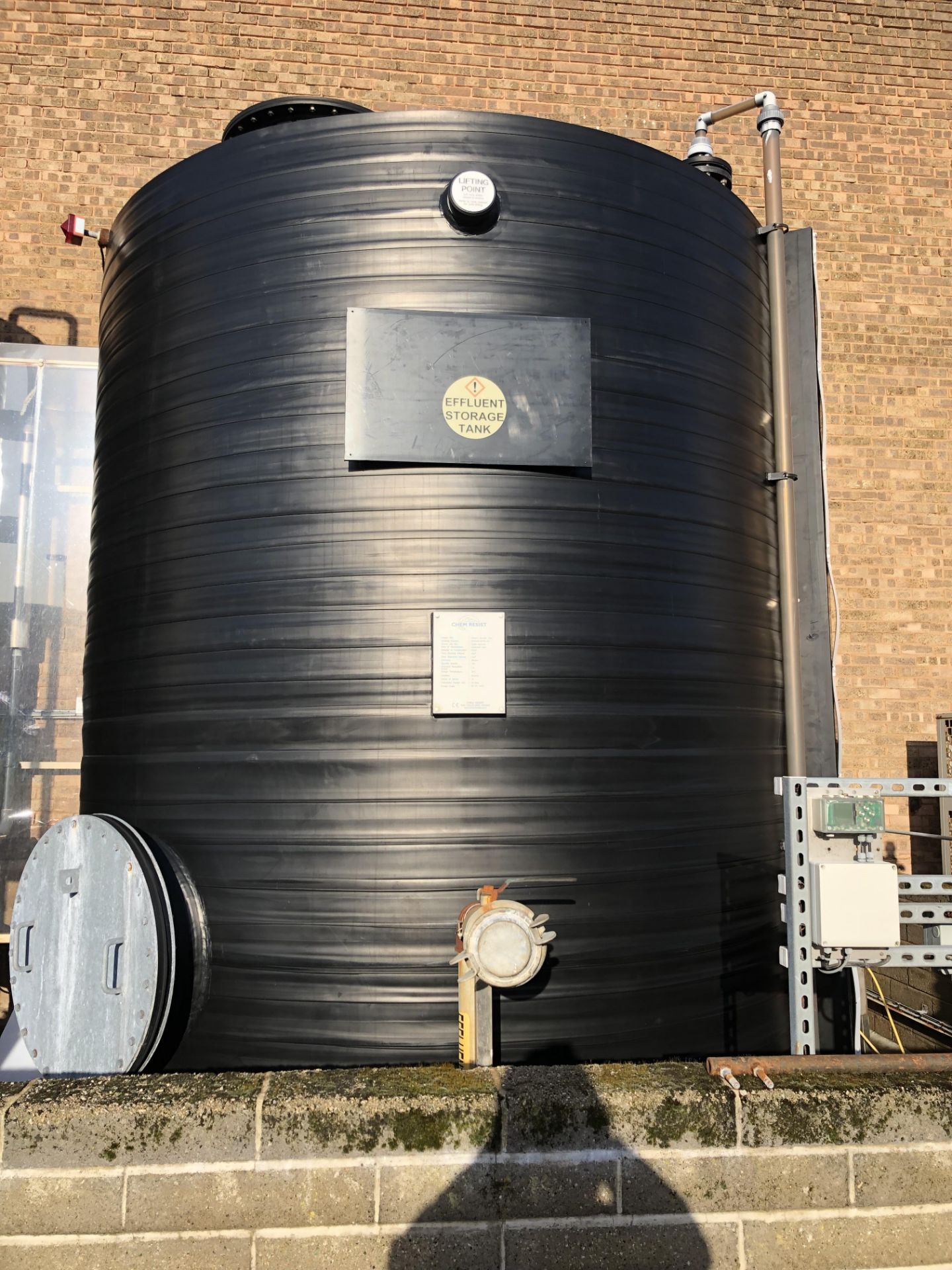2014 Chem Resist plastic bunded effluent tank 20,0