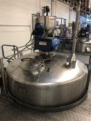 Websters 10,000 Litre jacketed mixing vessel with