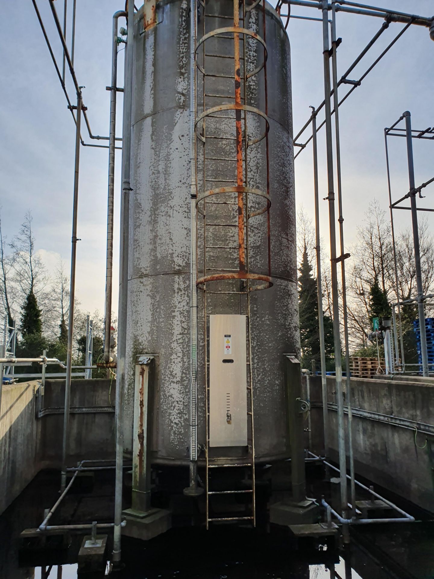 18 tonne 316 stainless steel vertical cylindrical - Image 3 of 4