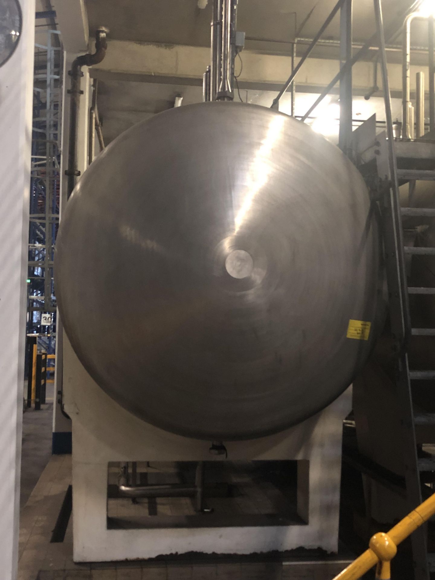 18,000 Litre 316 Stainless steel horizontal tank