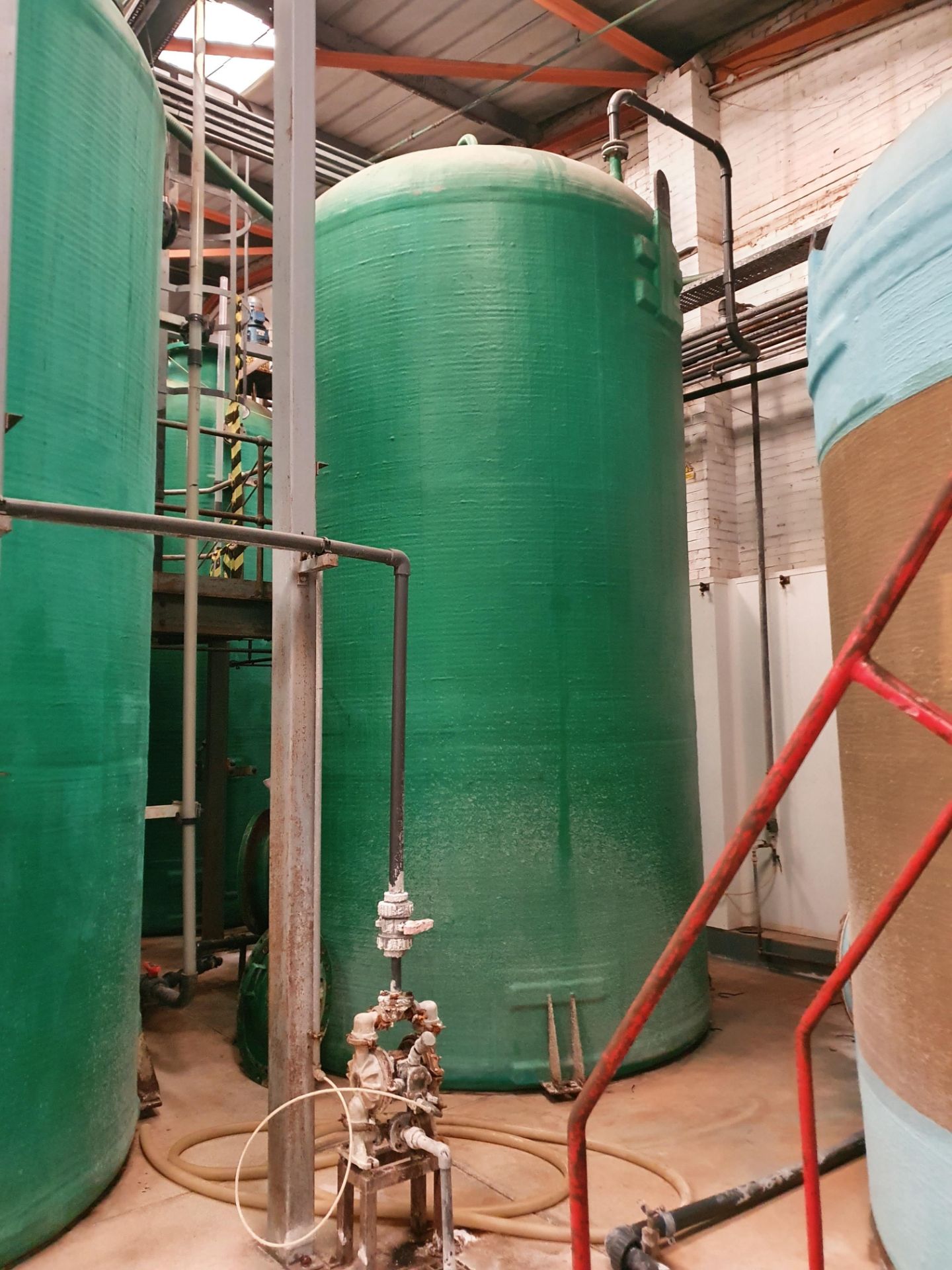 20,000 Litre Fibreglass Storage Tank with Top & Bottom Manway