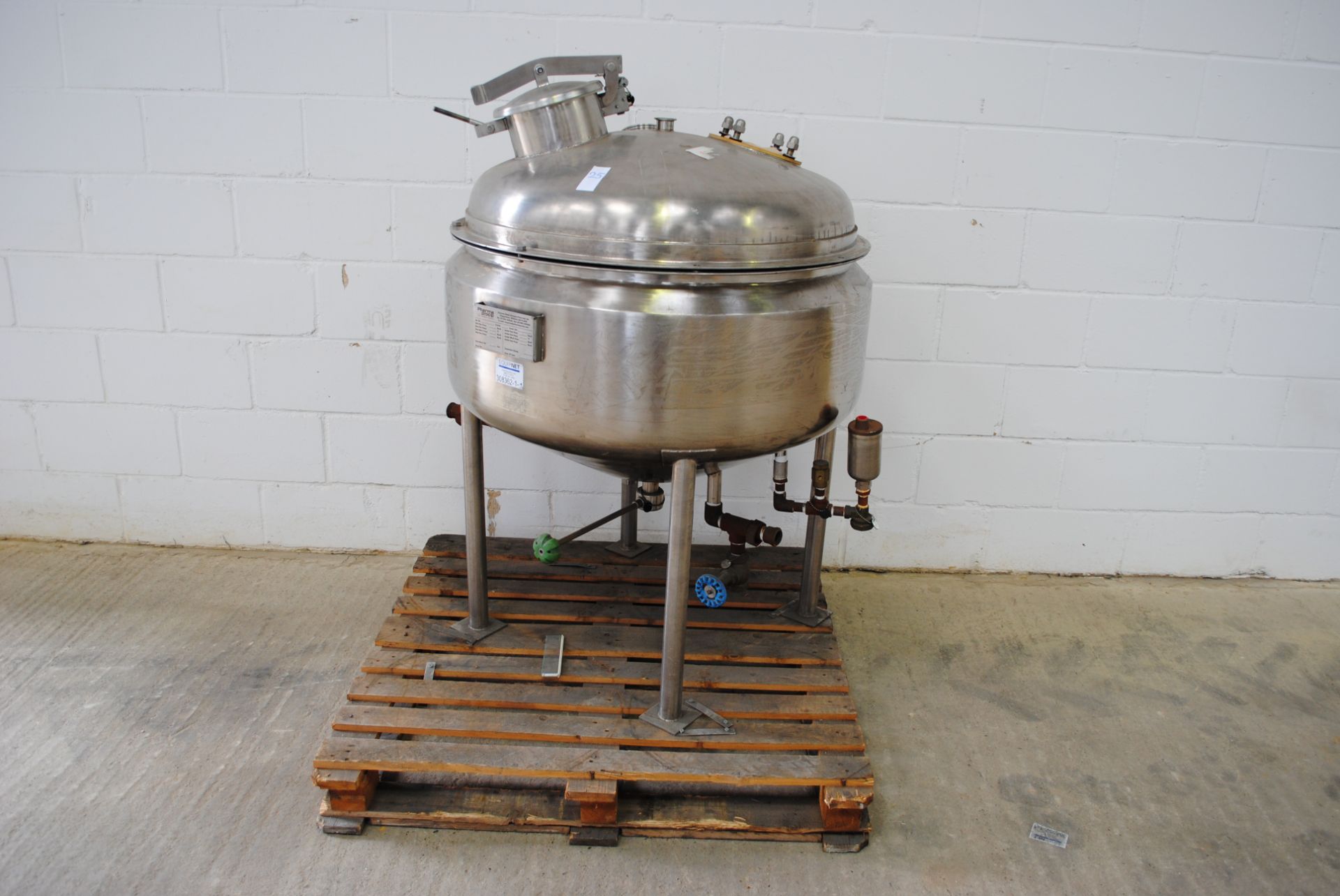 Pharma Procip 150 Litre Jacketed Mixing Vessel D.O.M 2000 S/N: T1087/1