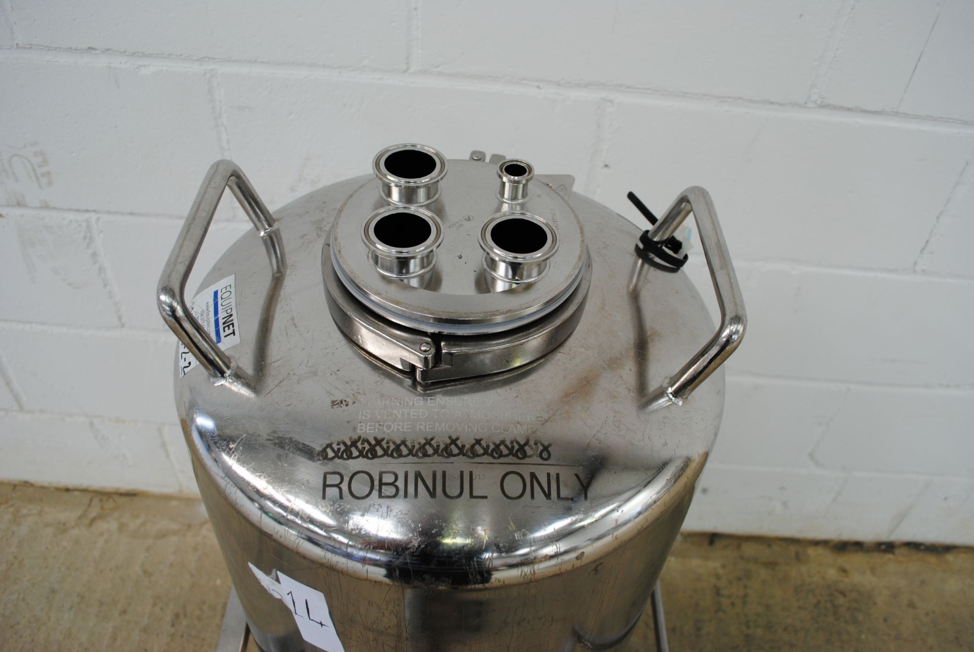 100 litre Stainless Steel Pressure Vessel - Image 4 of 4