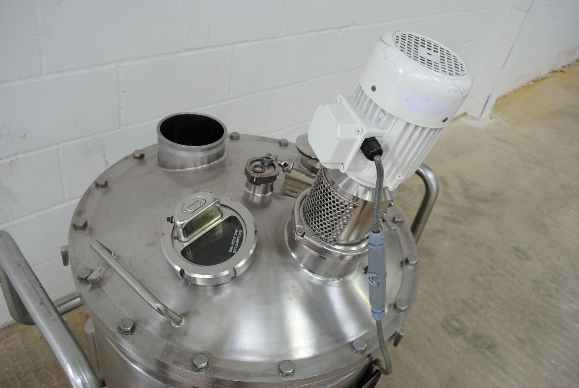 Bibby's 180 Litre Stainless Steel Jacketed Mixing Vessel With Agitator, Shell - 2.2, Jacket - 5.57 - Image 4 of 8