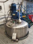 Bibby’s 2,500 Litre Jacketed Mixing Vessel with Lightnin Mixer