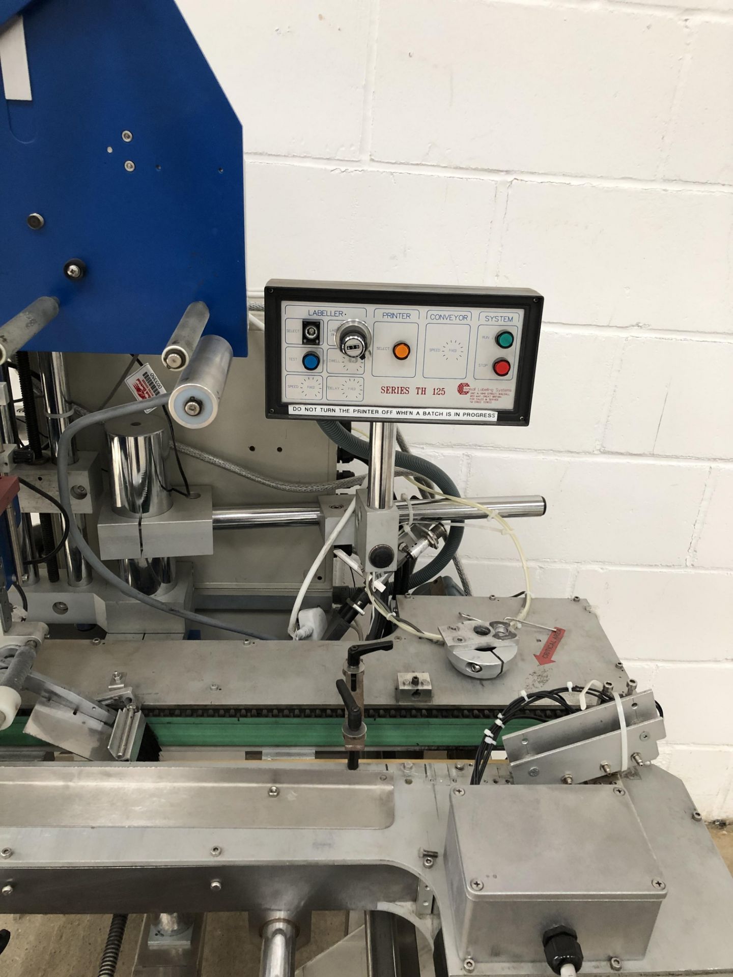 Walsall Labelling Systems Model M - 8485Se Series 125 Tops Labeller with SATO Corporation Barcode - Image 6 of 6