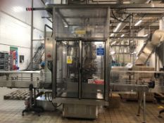 Farason 12 Head Rotary Vacuum Liquid Filler – currently filling 500ml bottles – max speed 80 BPM