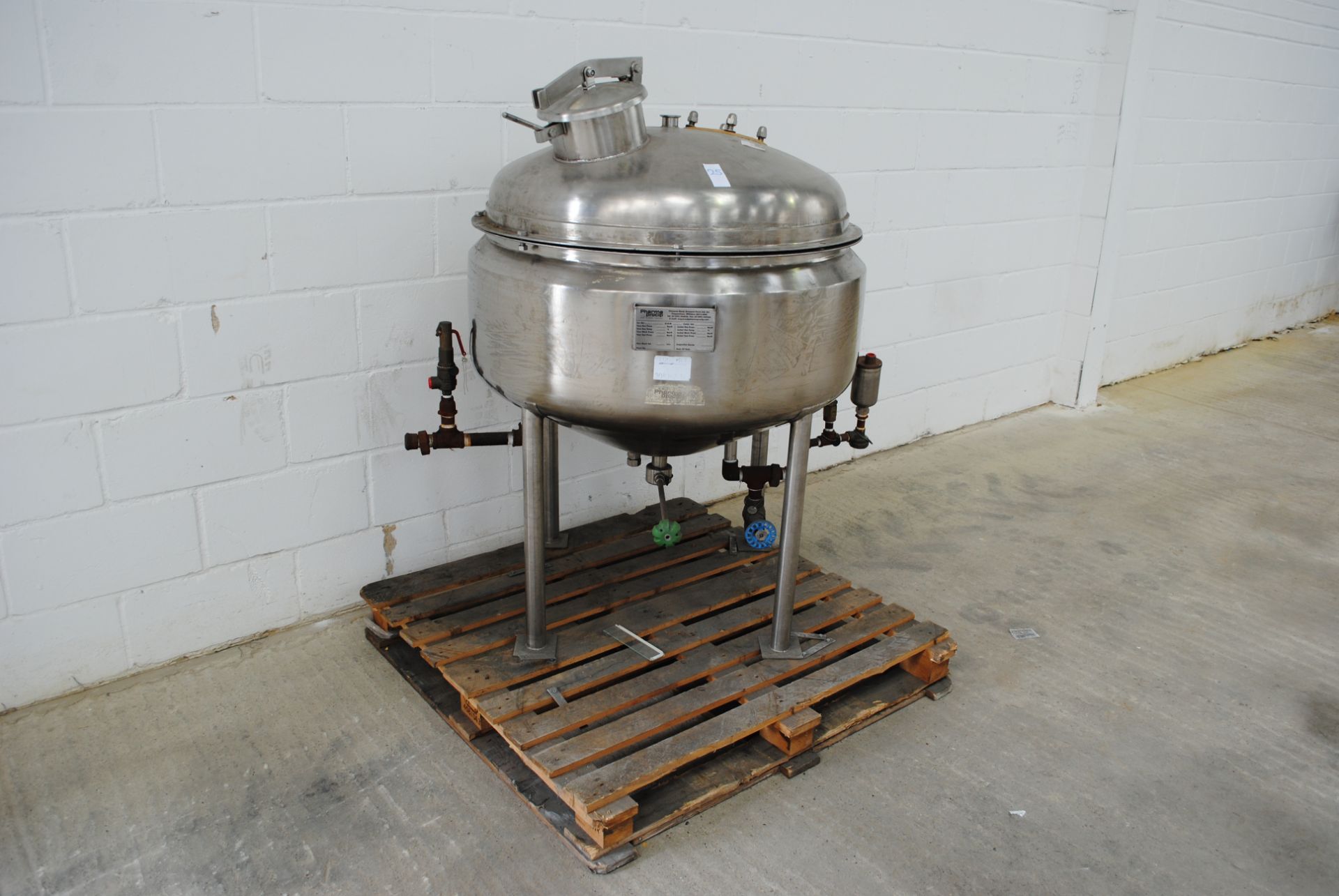 Pharma Procip 150 Litre Jacketed Mixing Vessel D.O.M 2000 S/N: T1087/1 - Image 3 of 7