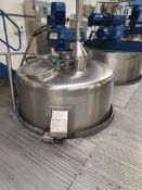 Bibby’s 2,500 Litre Jacketed Mixing Vessel with Lightnin Mixer