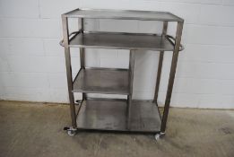 Stainless Steel Workstation On Wheels